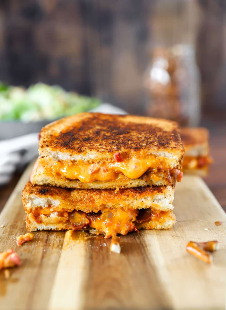 Appetizers: Grilled Pimento Cheese Triangles