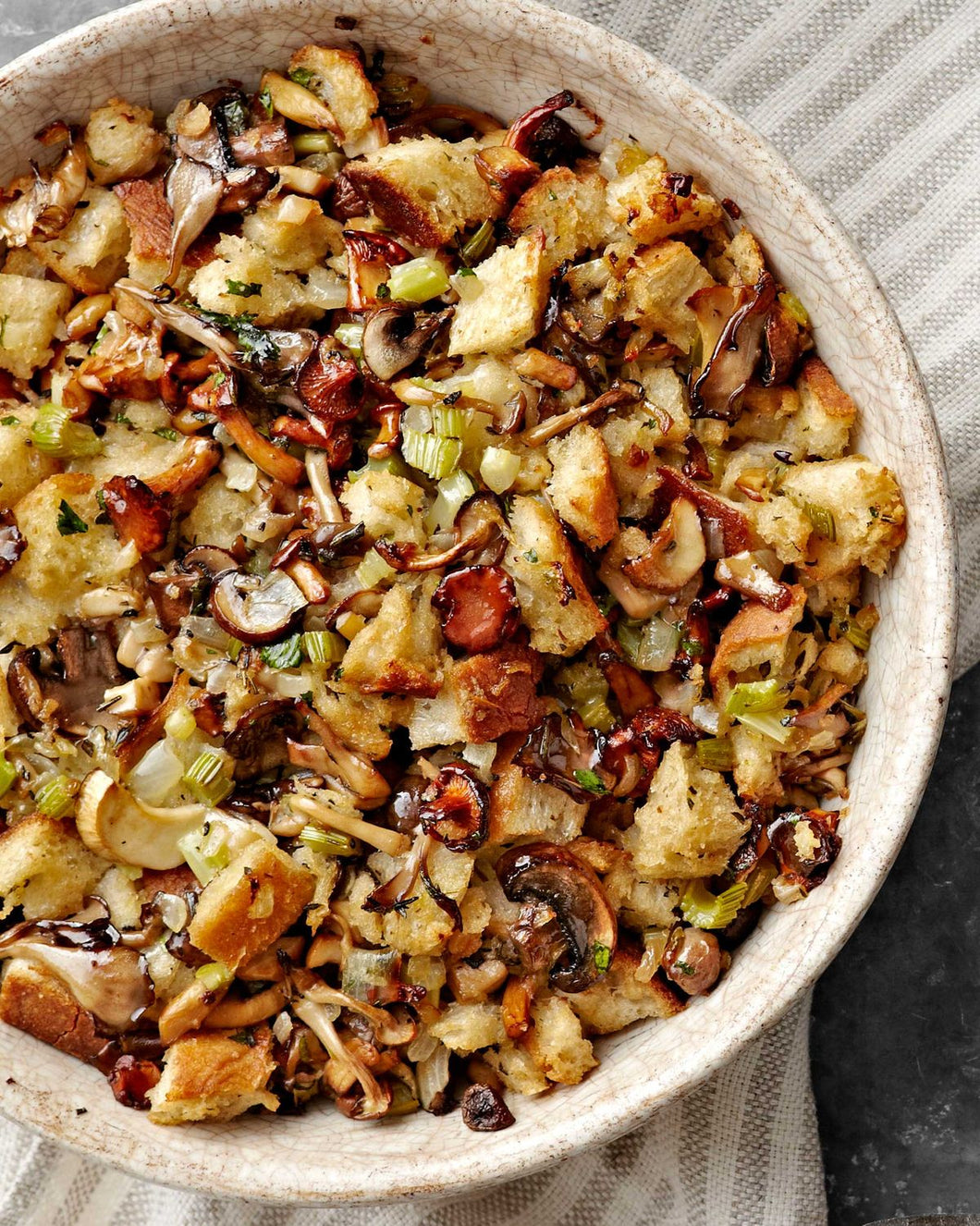 Sides: Sourdough + Wild Mushroom Stuffing